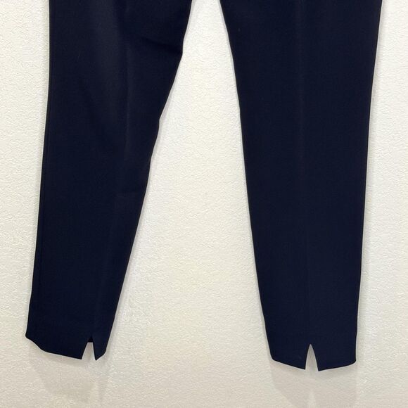 Elie Tahari Pants Womens 6 Black Ankle Slim Tapered Side Zip Triacetate Blend - Picture 8 of 12